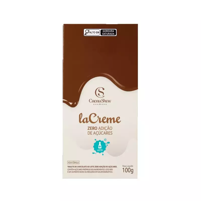 Tablete laCreme Zero Açúcar 100g