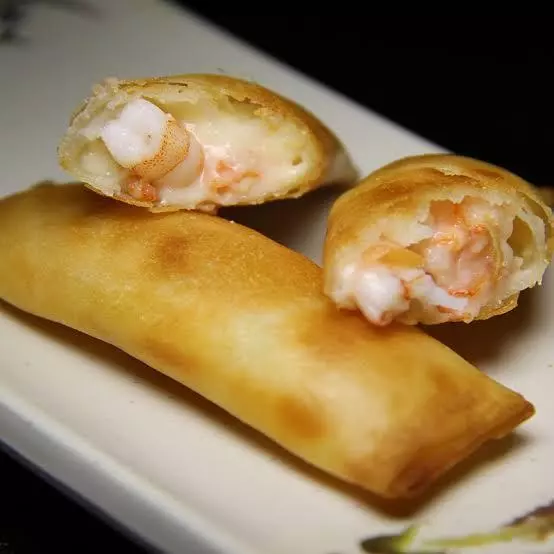 4 Peças de harumaki de Camarão