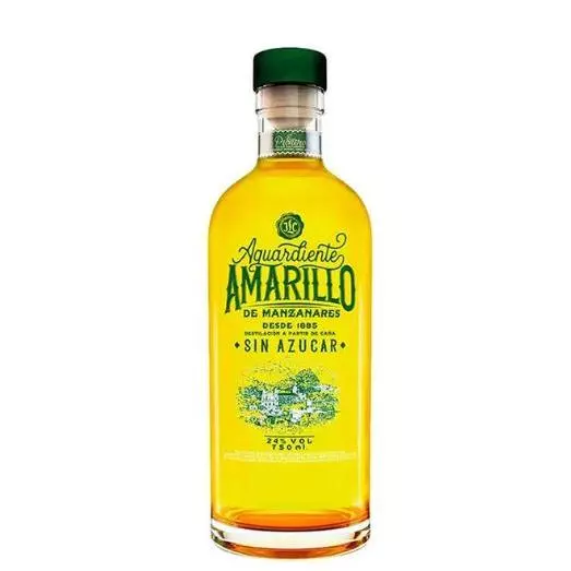 Botella Aguardiente Amarillo