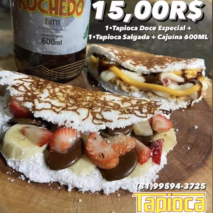 2•Tapiocas Tradicionais + Cajuína