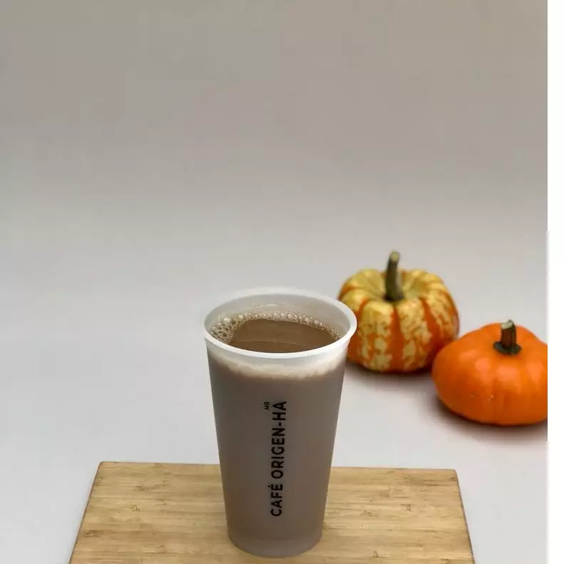 PUMPKIN PIE SPICE LATTE,VEGANO 16 OZ