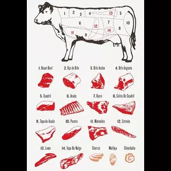 Despiece de ternera