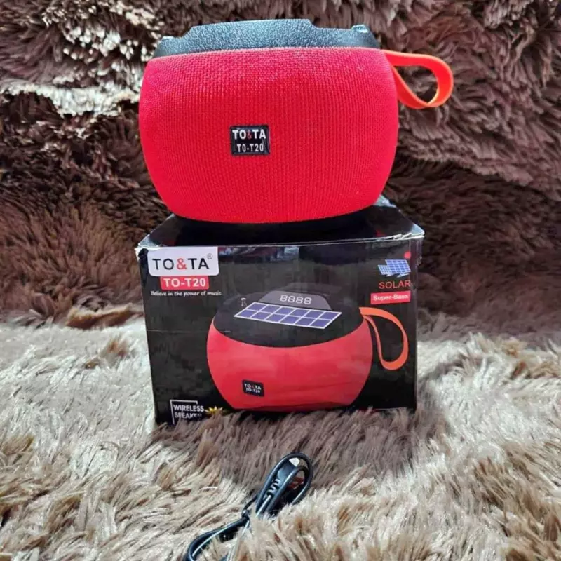 🌟PARLANTE CON PANEL SOLAR T20🌟