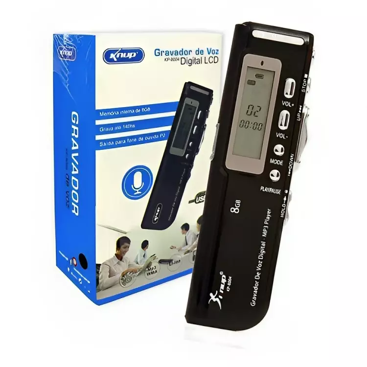 GRAVADOR DE VOZ KNUP KP-8004