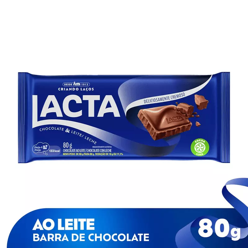 Lacta ao Leite 80g
