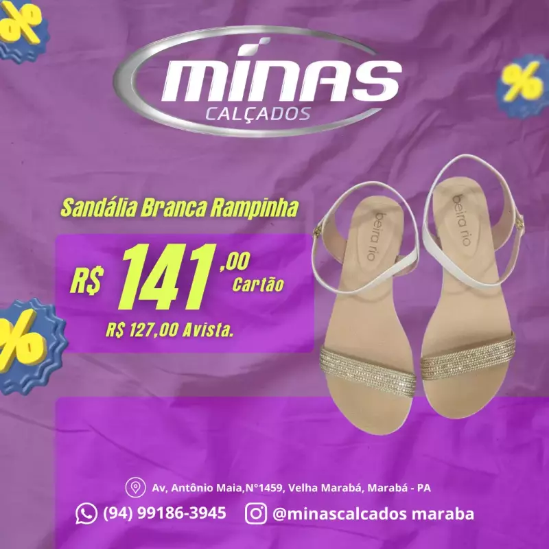 Sandália Branca Rampinha RF:8381321