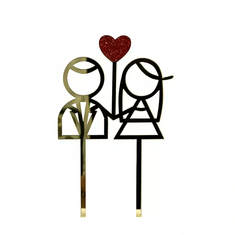 T020  TOPPER ENAMORADOS - 15X10CM