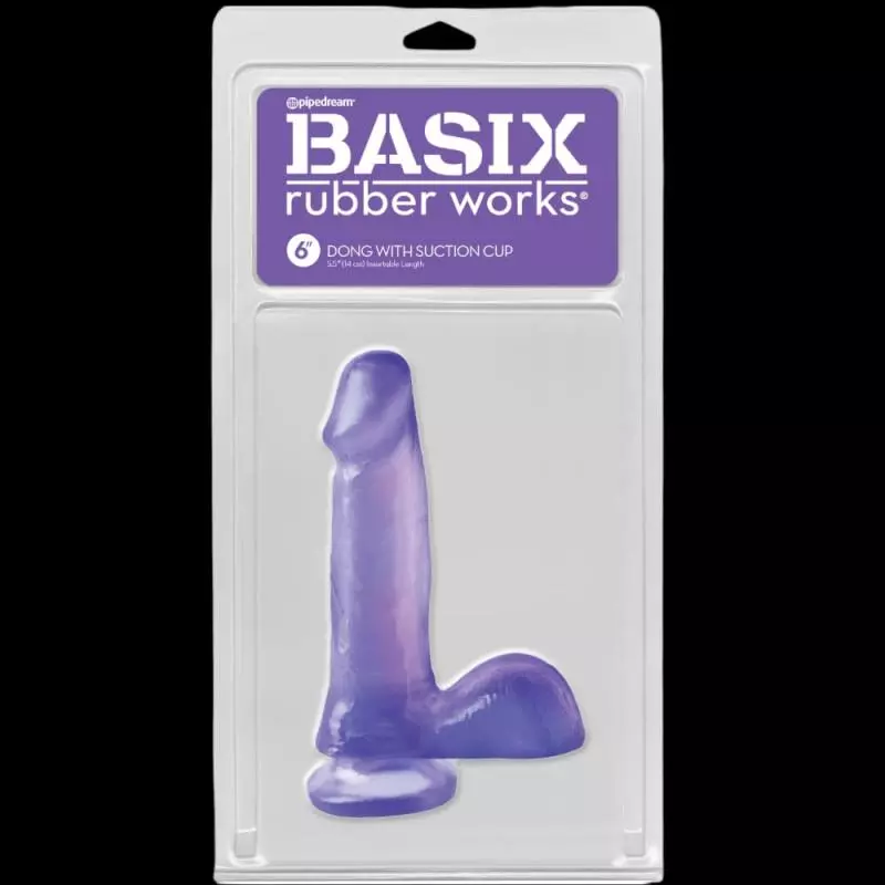 DILDO SILICONA 6″ CON TESTICULOS