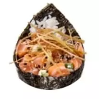 TEMAKI SALMÃO/PEAS WASSABE/ALHO PORÓ
