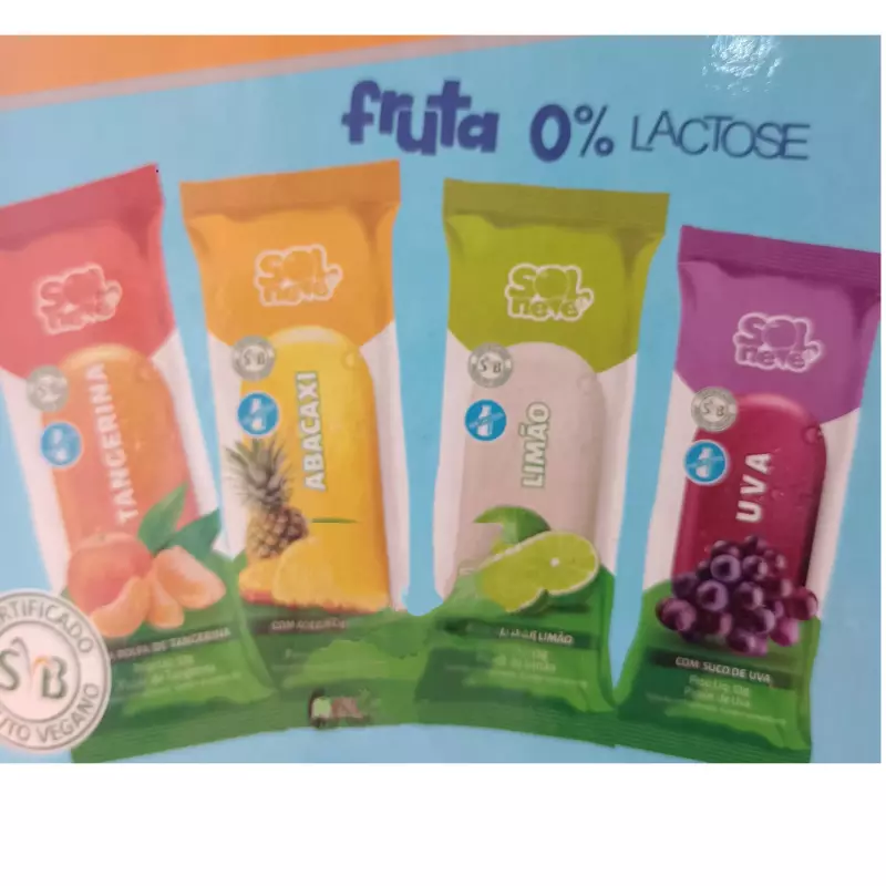 Picolé Poupa - 0%Lactose
