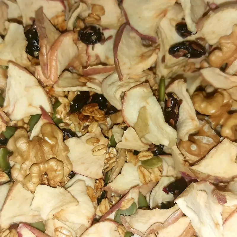 Granola antioxidante horneada