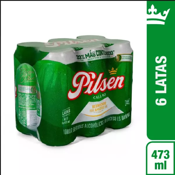 CERVEZA PILSEN EN LATA - 473 ML