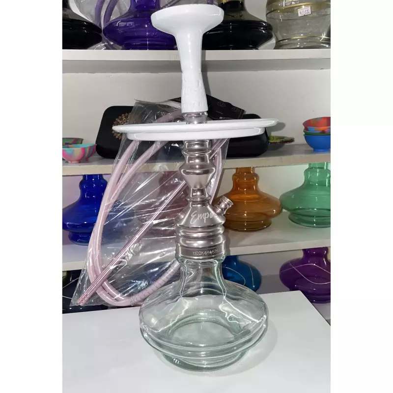 Narguilé Rose e Branco