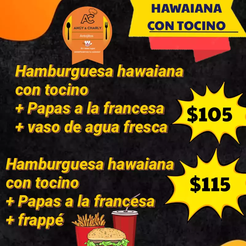 COMBO HAWAIANA CON TOCINO