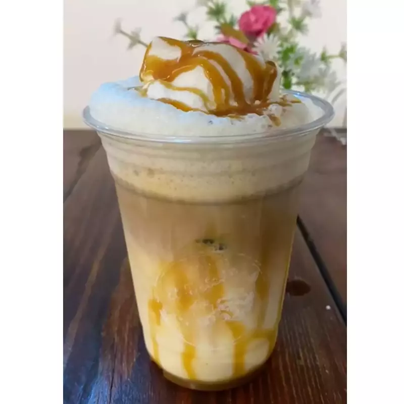 Affogato latte con caramelo