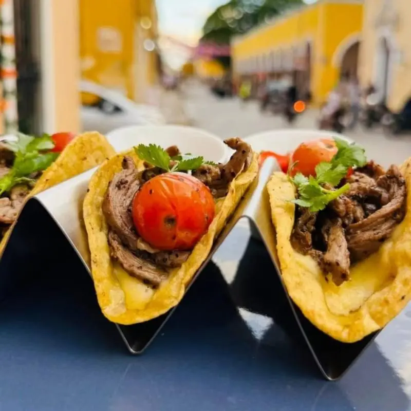 Tacos de Arrachera (3pzas)
