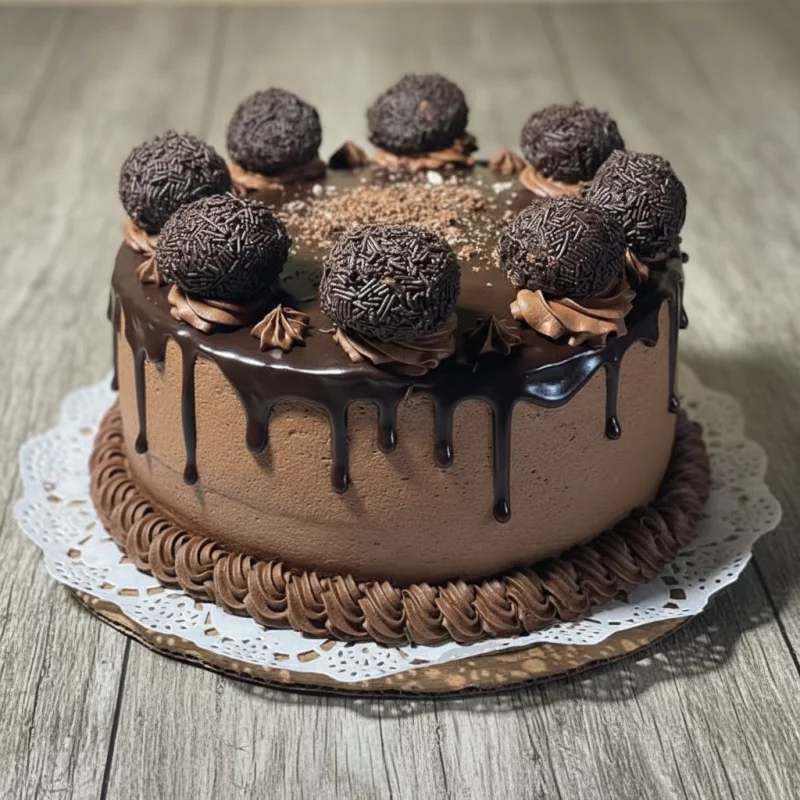 Tarta bombón con trufas