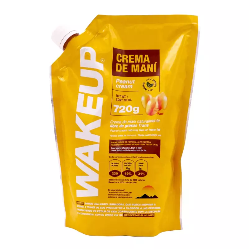 CREMA DE MANI 720GR WAKEUP
