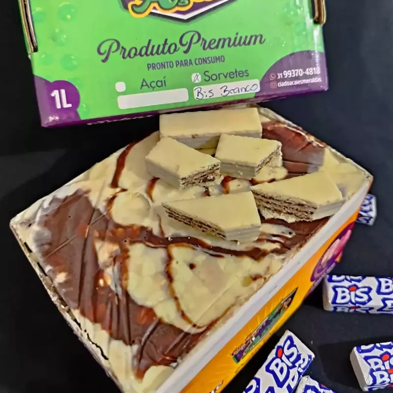 Sorvete de Bis Branco 1 LITRO