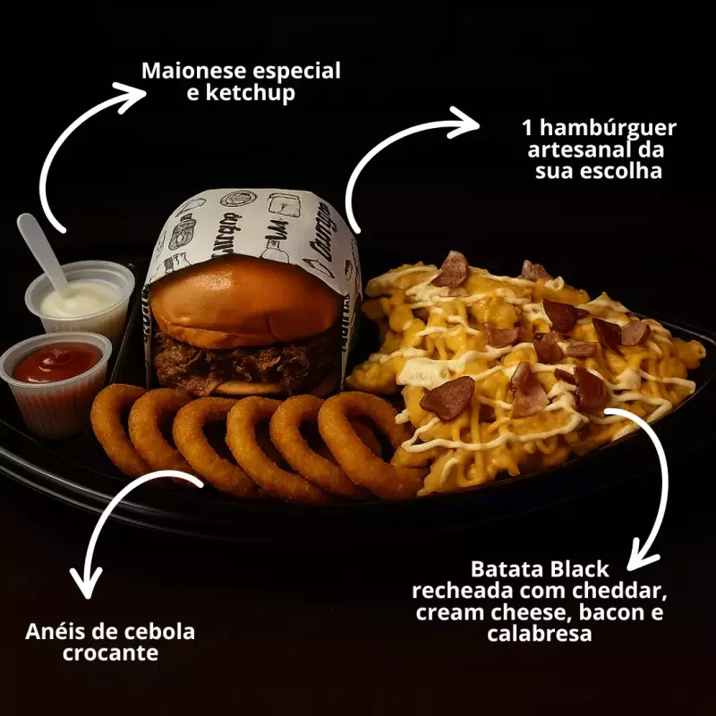 Barca Black (P) 😋⛵️🍔🍟Refri GRÁTIS