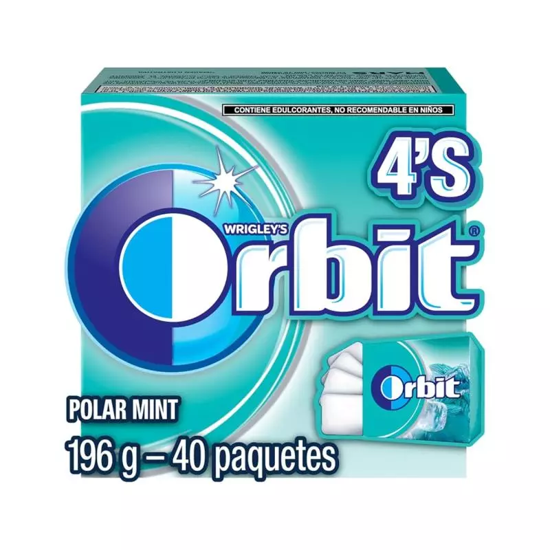 Goma de mascar orbit menta x40