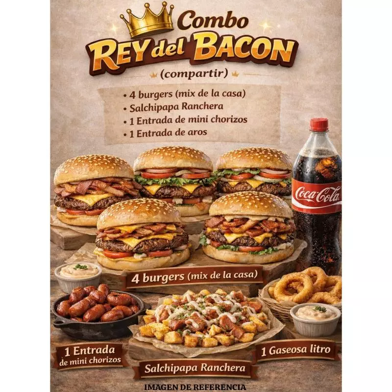 COMBO REY DEL BACON🍔🥓COMPARTIR