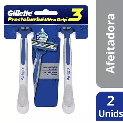 2 PRESTOBARBA GILLETTE ULTRAGRIP 3