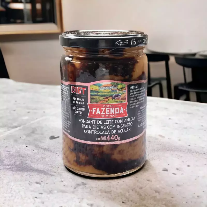 Doce de leite com ameixa diet