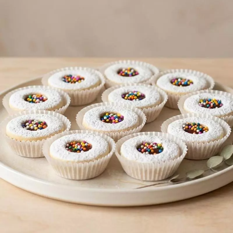 Alfajores Linzer funfetty