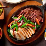 Fajitas de pollo y Res