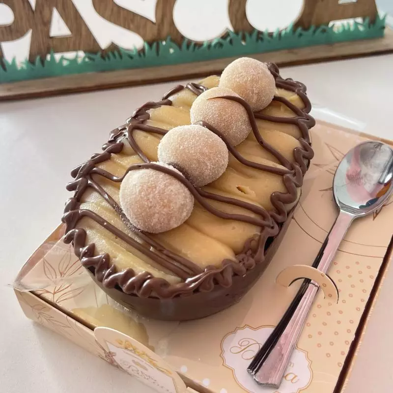 Ovo de colher ninho com nutela 450g