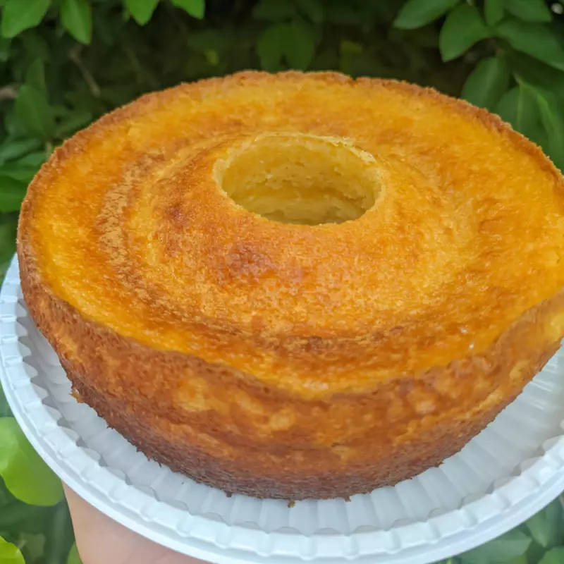 Bolo de fubá cremoso