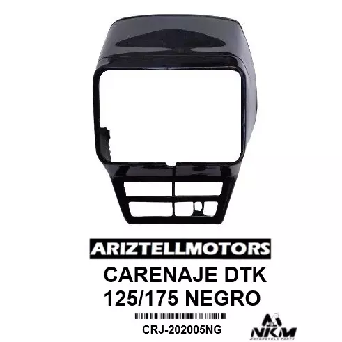 CARENAJE DTK 125/175 NEGRO