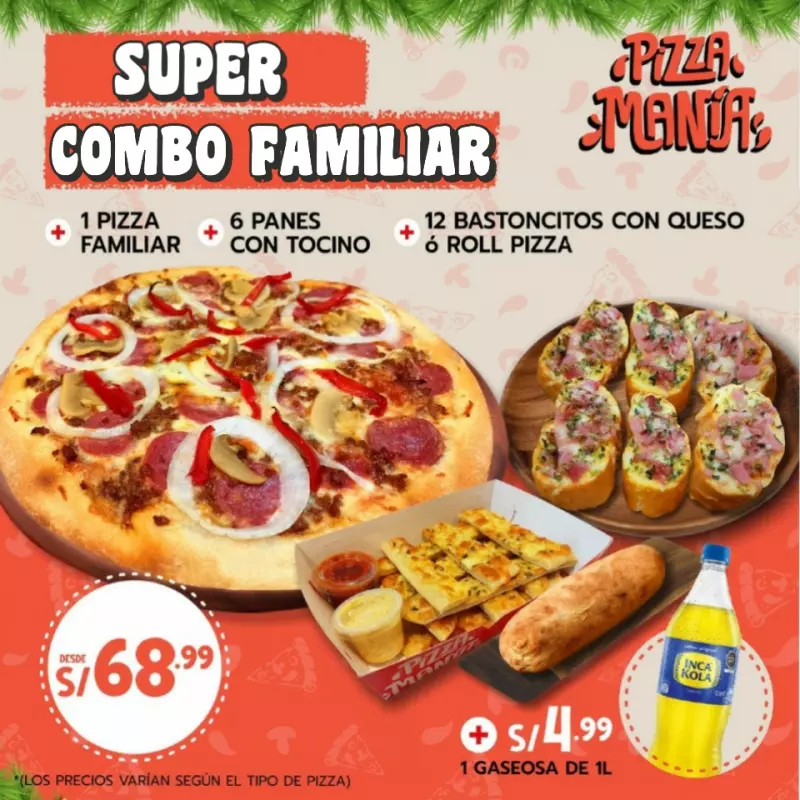 SUPER COMBO FAMILIAR 🍕🍞👨‍👩‍👧