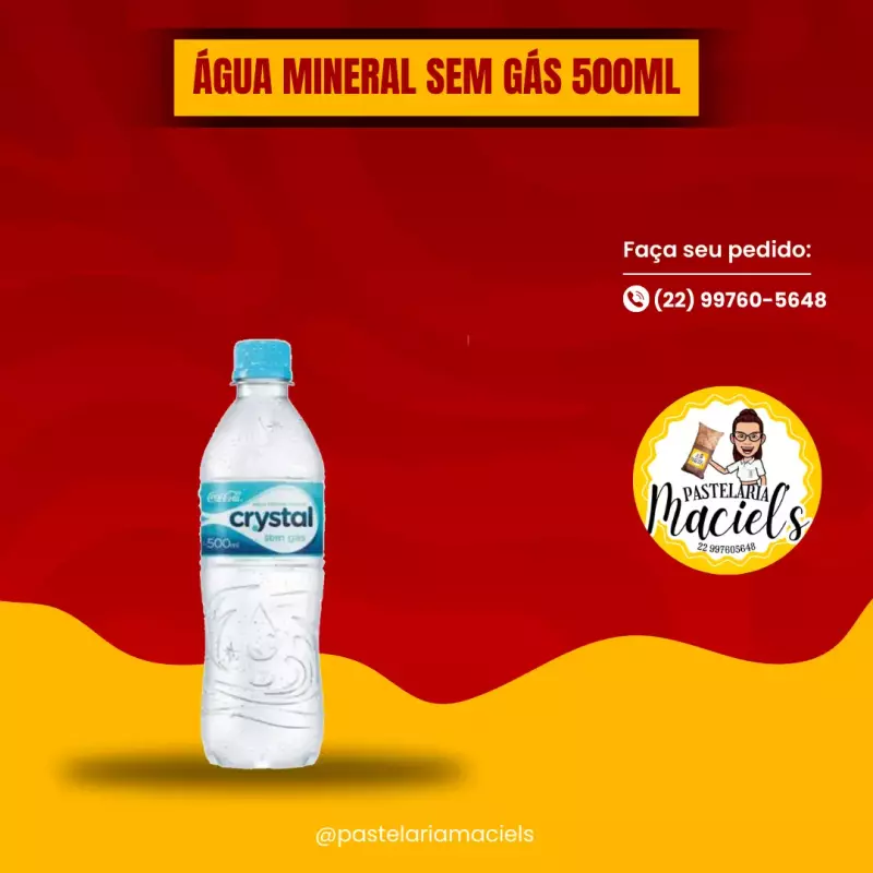 Água mineral sem gás 500ml