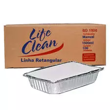 BANDEJA ALUM. RET. LIFE CLEAN 1500ML