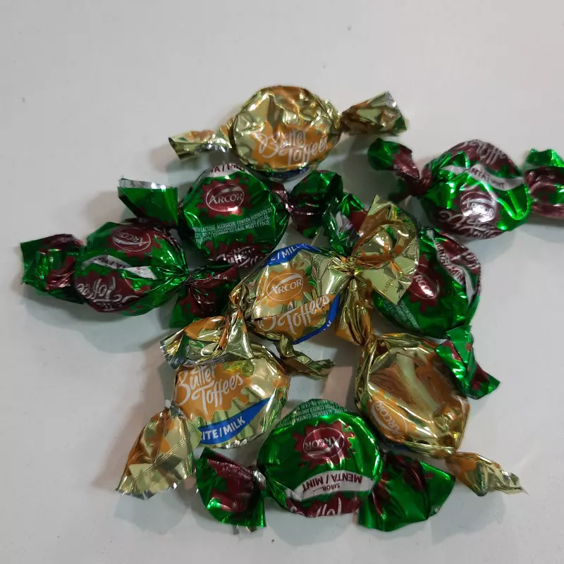 Balas toffees recheadas