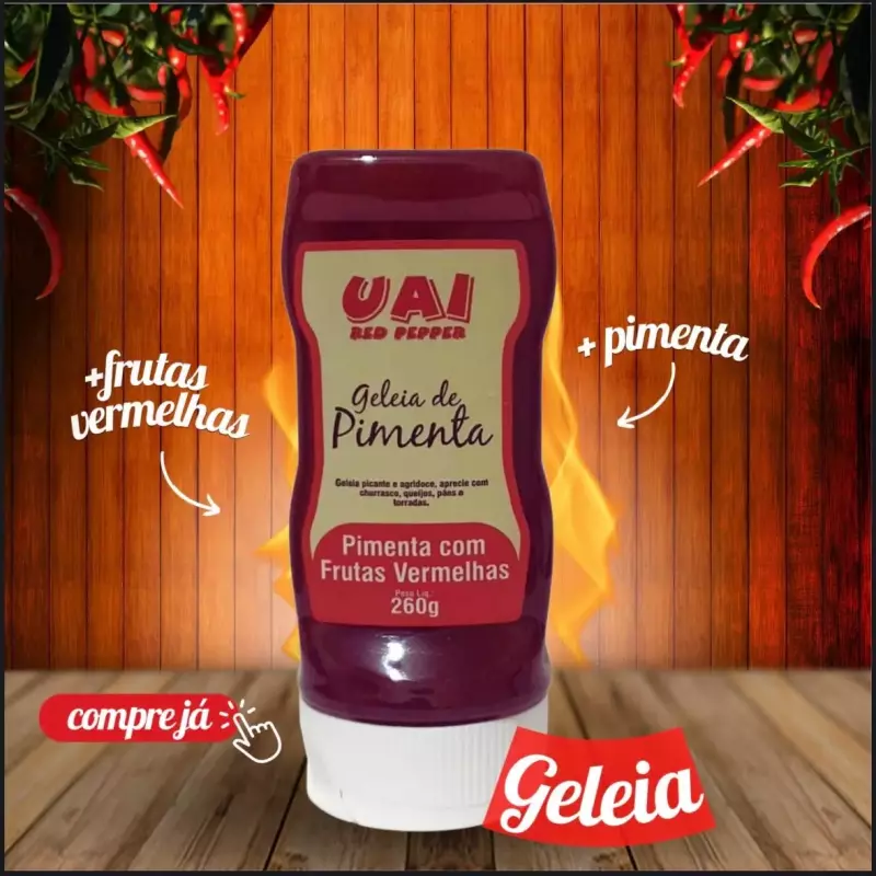 Geleia de Pimenta Frutas Vermel 260g