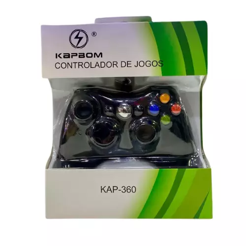 CONTROLE P/XBOX 360 USB KAP-360