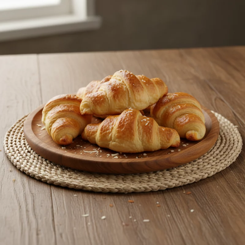 Croissant de presunto e queijo
