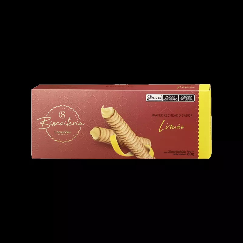 Wafer limão 80g
