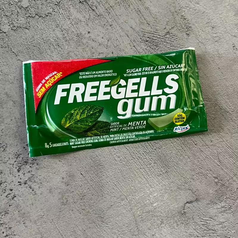 Chiclete freegells menta