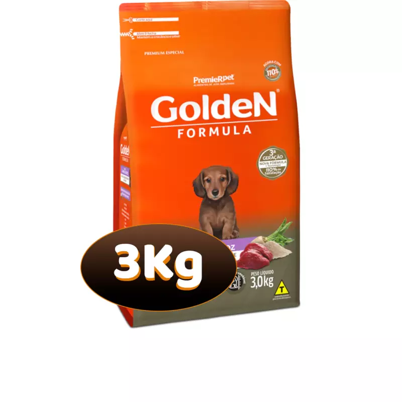 3 Kg - GoldeN Filhotes Peq Frango