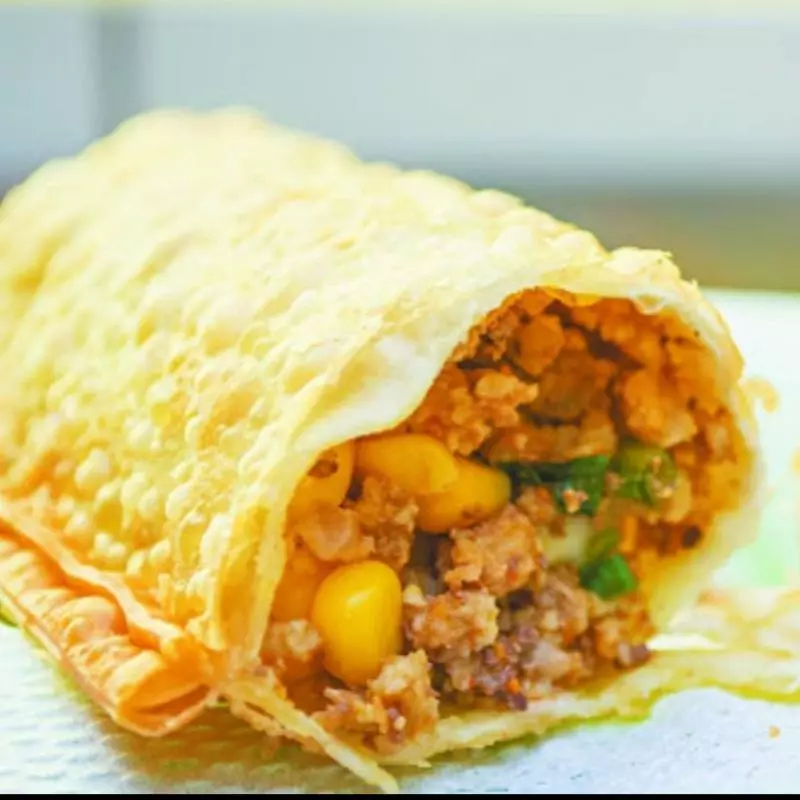 Carne com Queijo e Milho