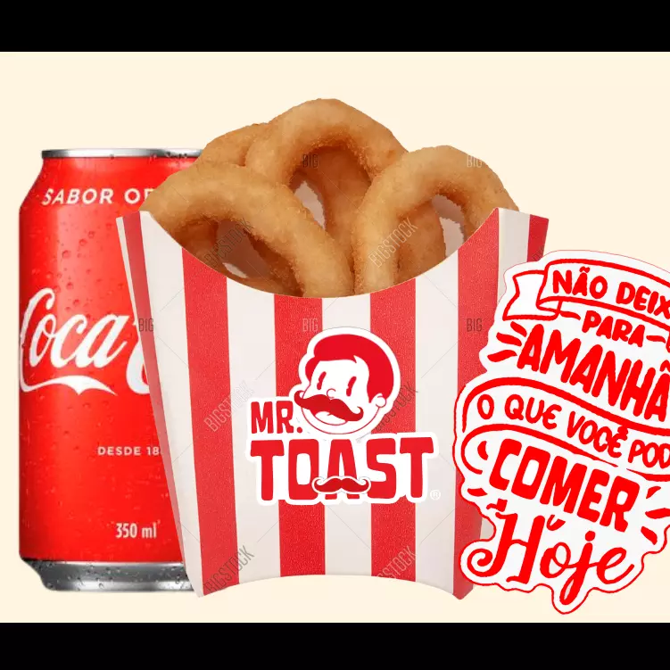 Combo Anéis de Cebola e Coca