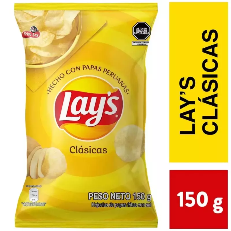 Papas Lays Clásicas 150GR