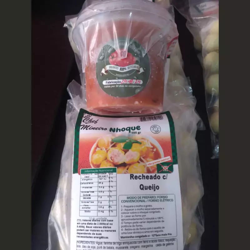 Nhoque Recheado 500g + Molho 380ml