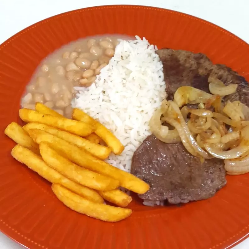 Bife Acebolado (marmitex)