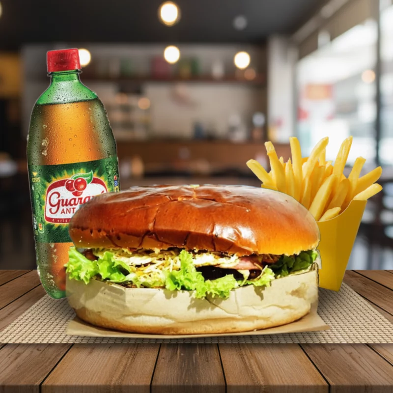 Big Burgão +Batata 300g +guaraná 1L