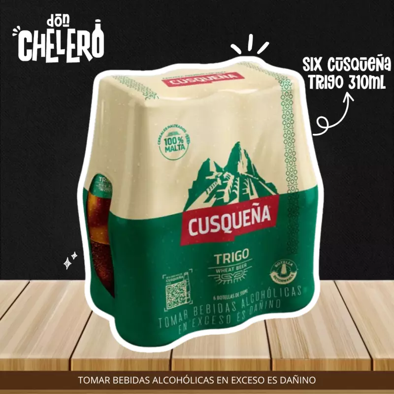 SIX CUSQUEÑA TRIGO 310ML.BOT.NO.RET.